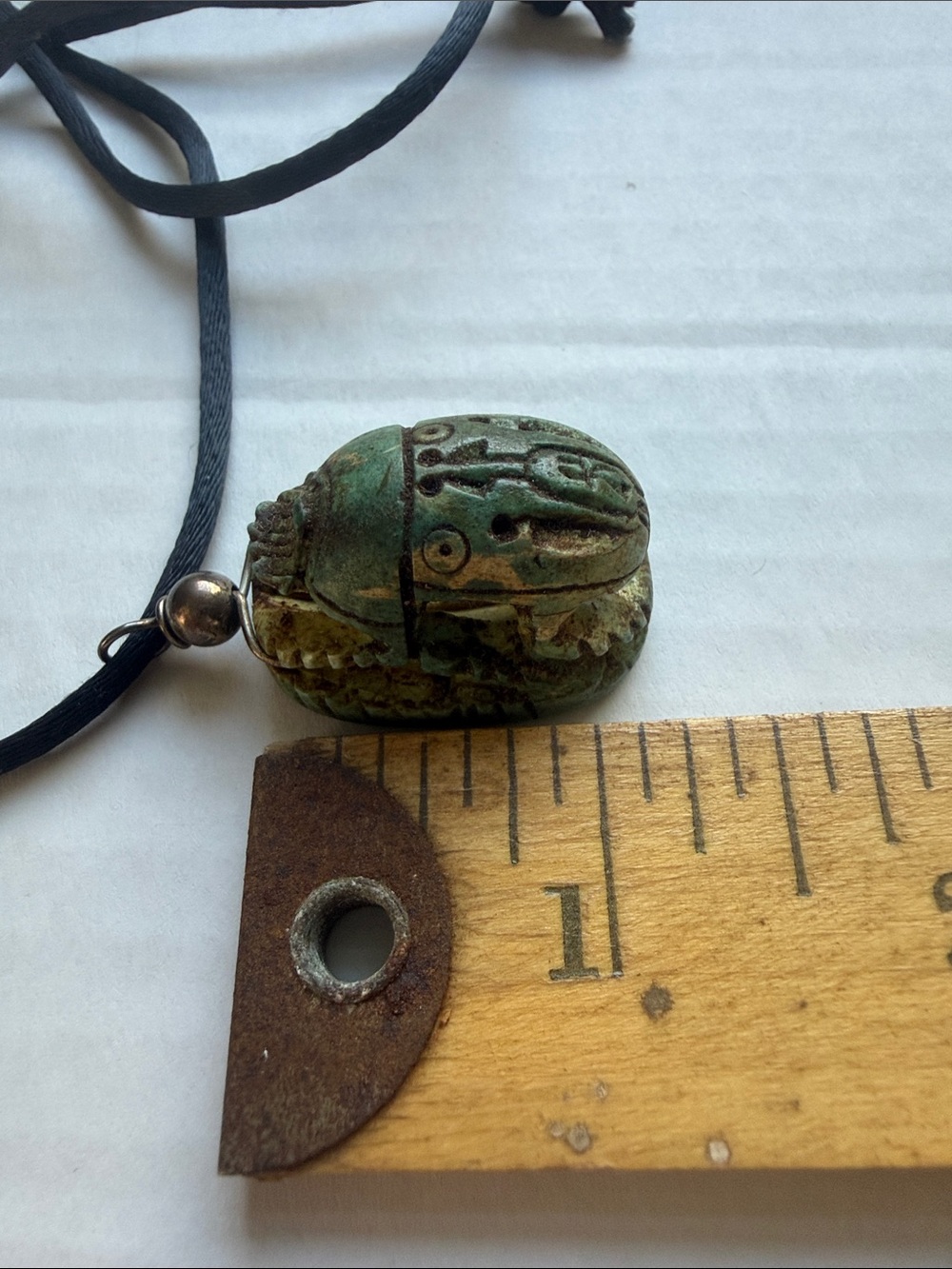 Green Scarab Pendant Necklace - Reptile Pet Decor